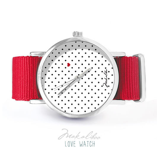 12% OFF  Love Dots - czerwony Makaliboo