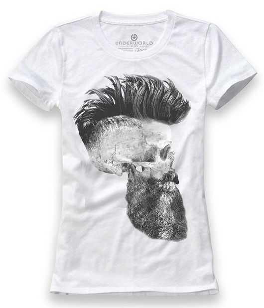 t-shirt damskie T-shirt damski UNDERWORLD Skull with a beard