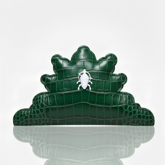 torby na ramię Torebka 'NESPOON PUFF' zielona skórzana na ramię