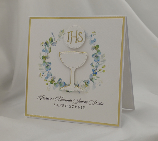 zaproszenia na komunię Zaproszenia na Komunię, wzór 27b