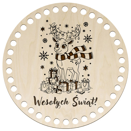 dekoracje świąteczne Baza do Koszyka Spód DNO Koło Okrąg 20cm Boże Narodzenie Makrama Decoupage