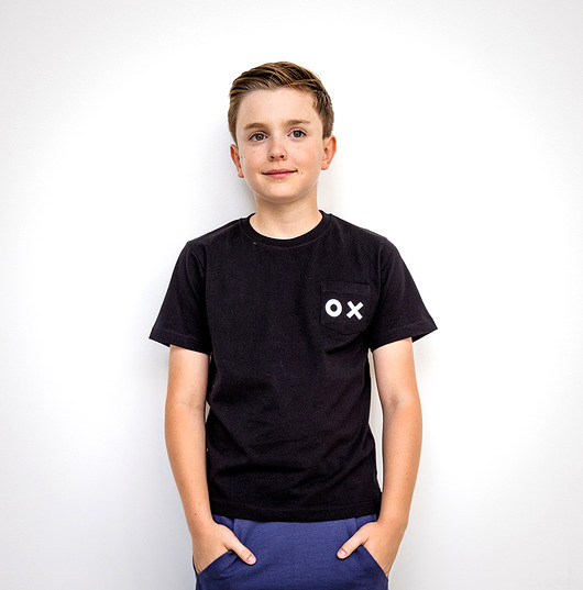 t-shirty dla chłopców Black Basic Pocket Tshirt - BLACK