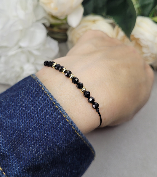 bransoletki z kamieni naturalnych OCHRONA z Turmalinem