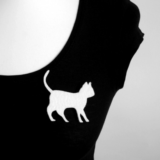 felt cat... felt label