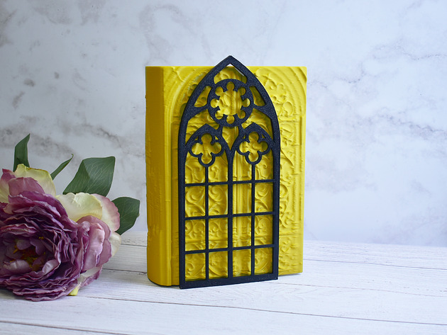 dodatki - różne Podpórka pod książki - gotycka katedra, gotycka rozeta #1 - 60 kolorów