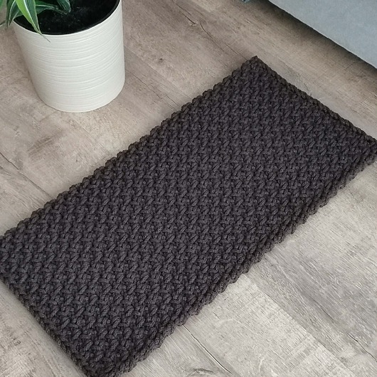 dywany Dywan szydełkowy prostokątny ze sznurka 40cmx70cm