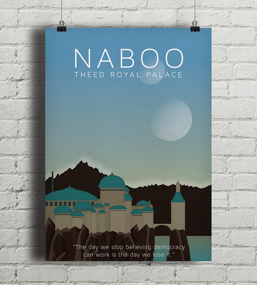 Star Wars - Naboo- plakat minimalmill