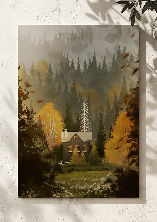 grafiki i ilustracje Tu mieszka spokój