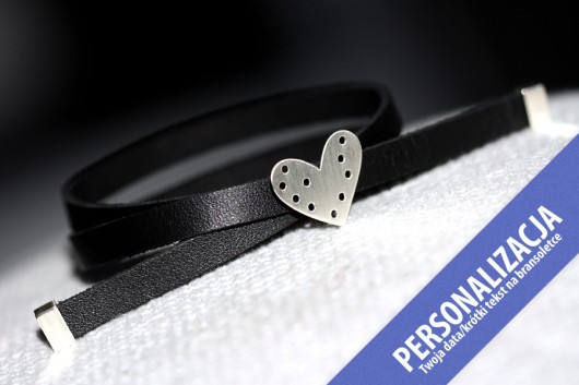 Lukrecja - personalizacja / srebro 925 i skóra ANDY POP. Biżuteria interaktywna