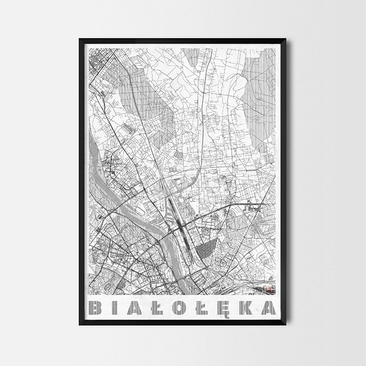 Plakat Białołęka - CityArtPosters CityArtPosters