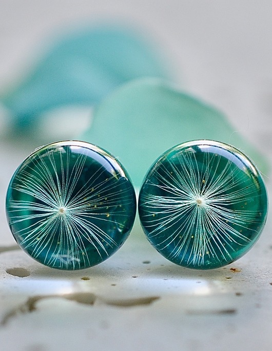 Kolczyki - sztyfty z dmuchawcem Grol Jewellery