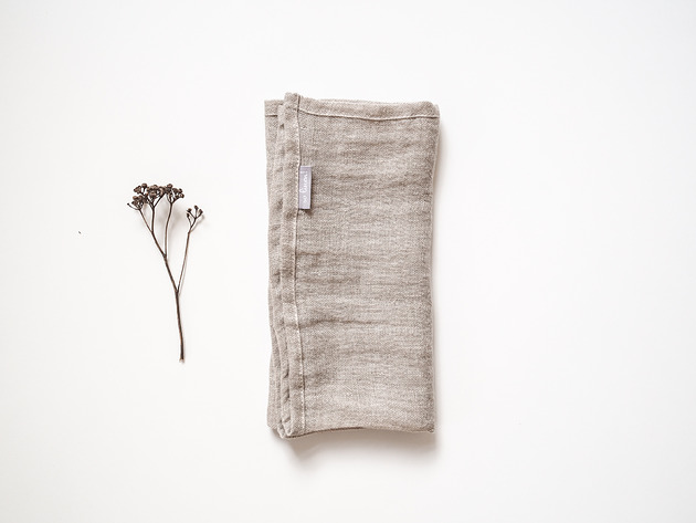 obrusy i serwetki Serwetka Lniany Muślin Natural linen