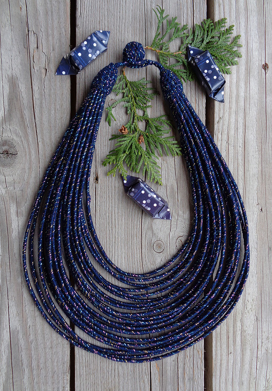 naszyjniki - inne Masajka "Galaxy Sparkle"