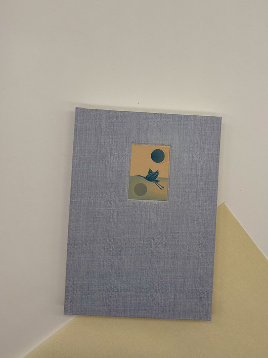 notatniki i albumy Notes Żuraw (błękitny)