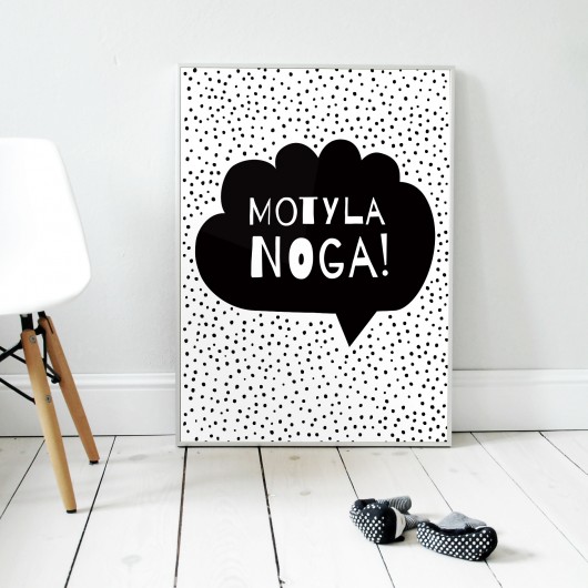 Motyla noga | plakat A3 milostudio
