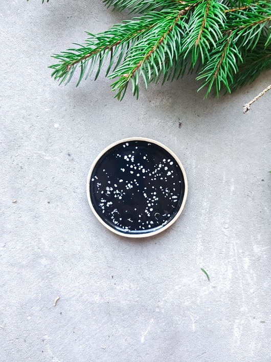 Ceramiczny talerzyk spodek Galaxy POTPOTSTUDIO