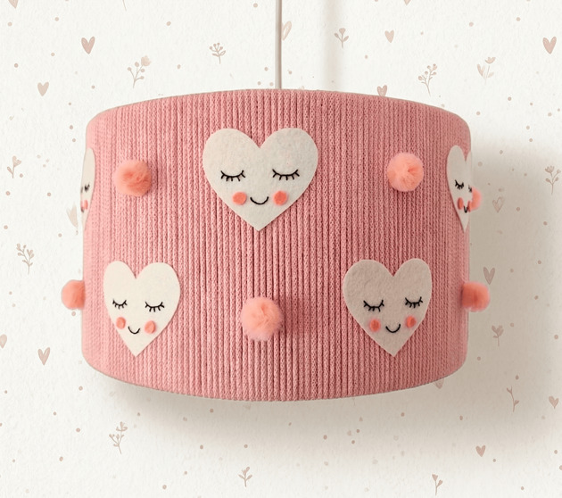 lampy do pokoju dziecka Lampa sufitowa SERCA Abażur handmade do pokoju dziecka