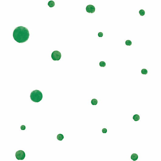 naklejki ścienne do pokoju dziecka Tapeta dziecięca Zielone Kropki ( Painted Dots )