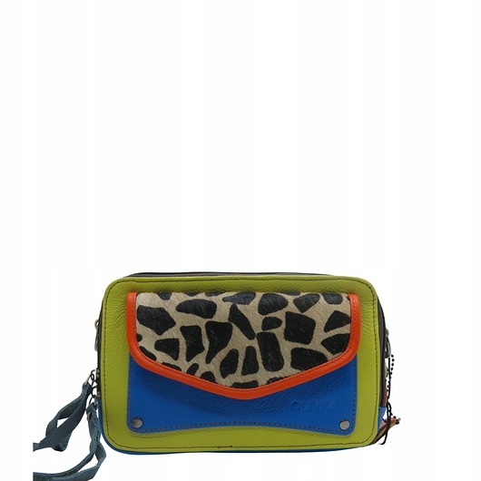 torby na ramię Torebka listonoszka zero waste skórzana przepiękna oryginalna OLIVKA