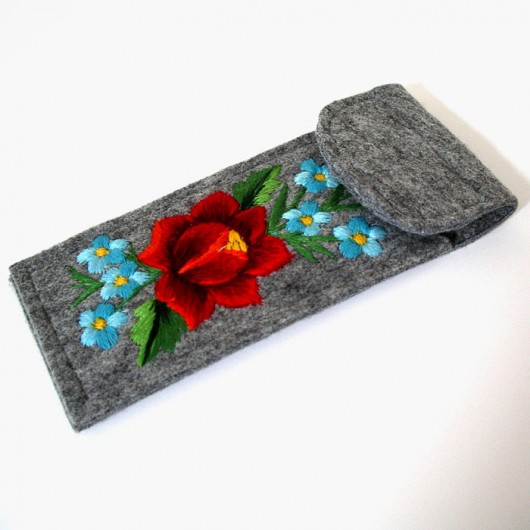 ETUI na pióro/długopis (Folk Art Embroidery) na ludowo