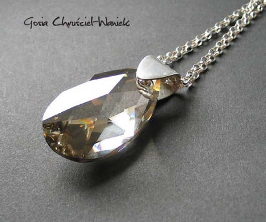 kryształ Swarovski silver shade Gosia Chruściel-Waniek