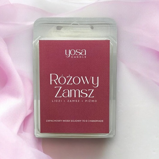 zapachy - inne Wosk zapachowy do kominka Różowy Zamsz 70 g