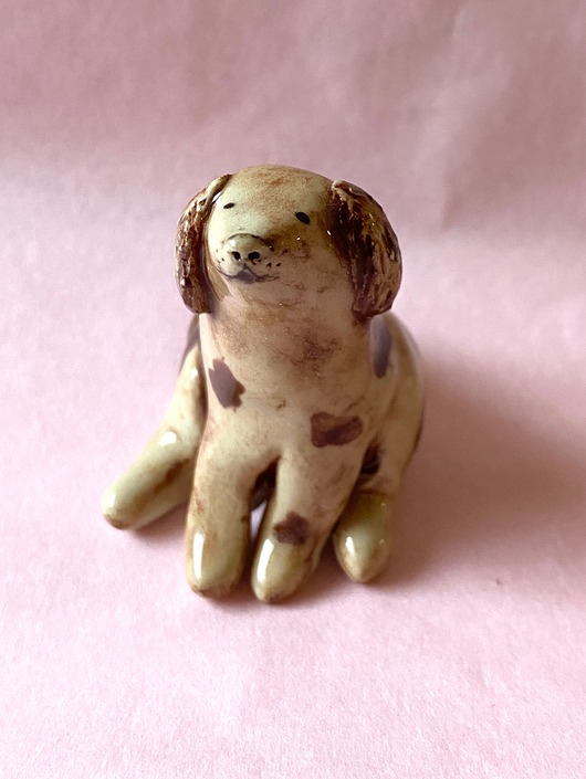 figurki i rzeźby Piesek ceramiczny