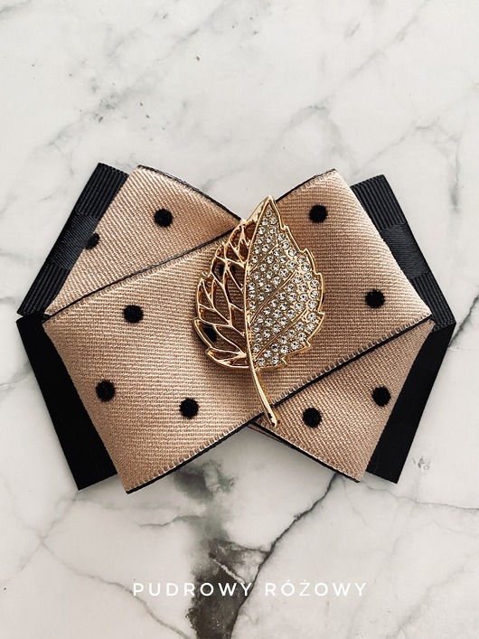 broszki Brosza z liściem ze ślicznym liściem z kryształków Liść