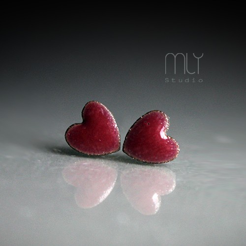 kolczyki ceramiczne Kolczyki ceramiczne Mini Serca 7mm