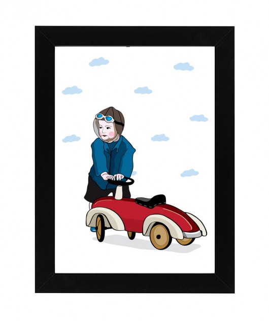 ilustracja / French fashion for child 04+30x40cm loonybin