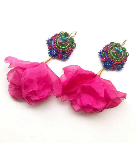 kolczyki soutache Sutaszowe kolczyki LAGOS