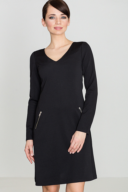 Sukienka K078 Czarny Lenitif