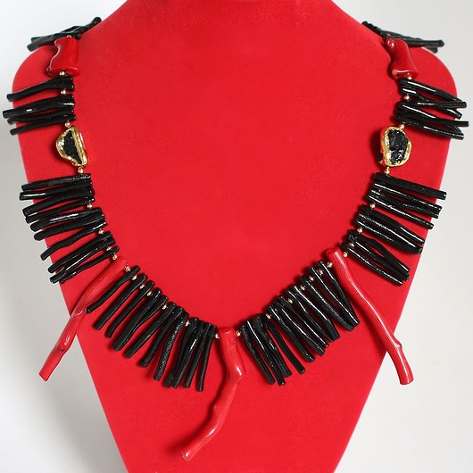 korale UNIKAT: Okazały ale bardzo lekki naszyjnik złoto gold filled 14k