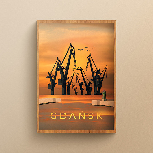 plakaty Plakat Gdańsk Dźwigi (Dzień)