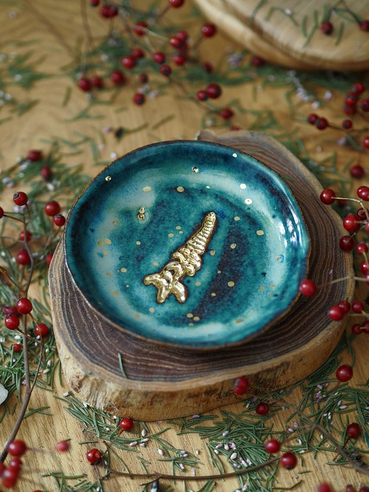 pojemniki na biżuterię Spodek na biżuterię lub palo santo