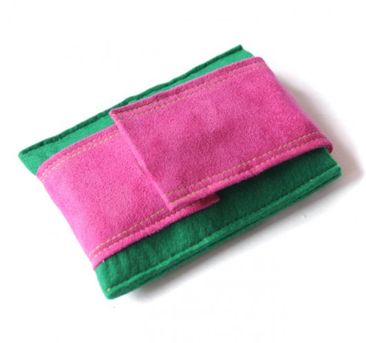 etui - green&pink - elfagado