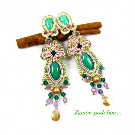 Sensuell soutache - orientalne malachity II PiLLow Design