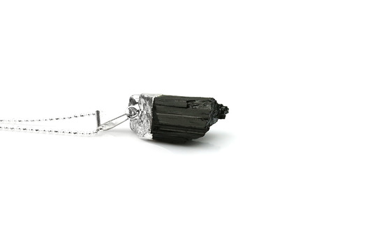 Colare Turmalin srebro Brazi Druse Jewelry
