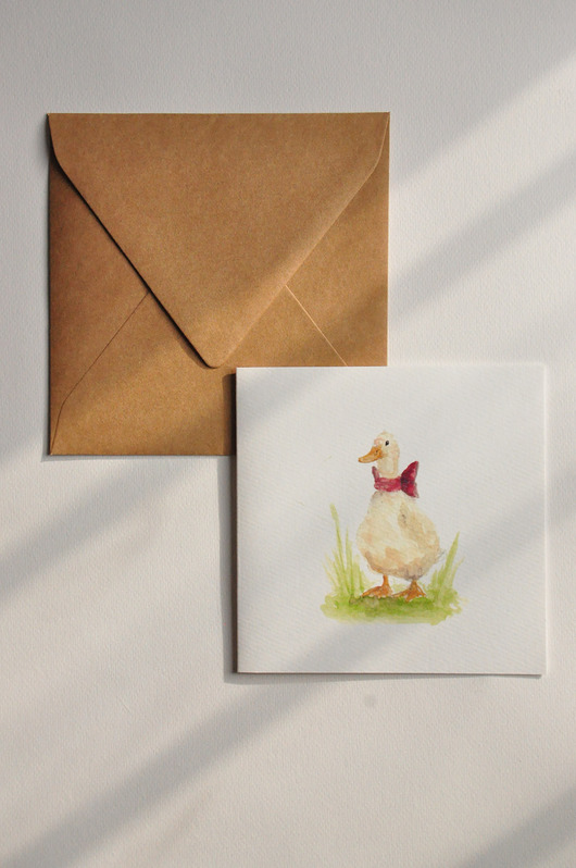 kartki wielkanocne Kartka wielkanocna gąska