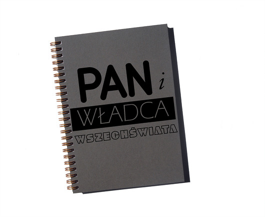 notatniki i albumy Pan i władca wszechświata, notatnik