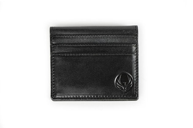 portfele męskie Męski czarny portfel slimwallet cardholder ORLOVSKY W05