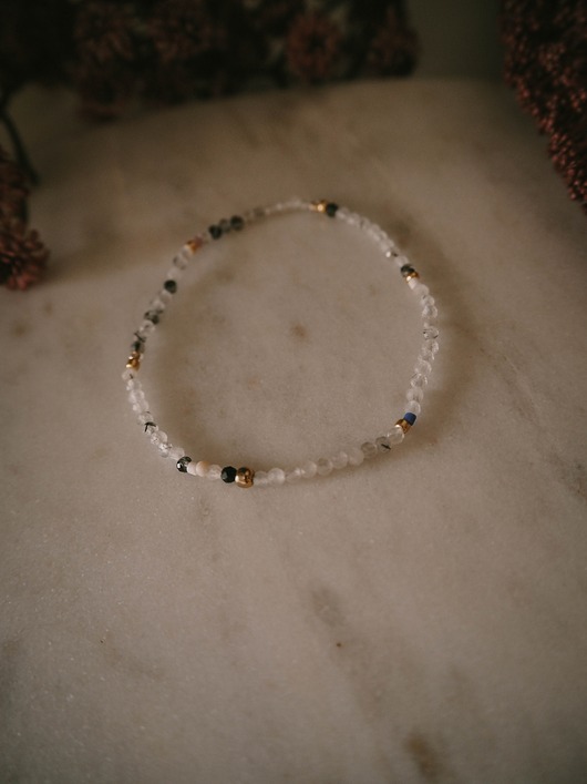 bransoletki z kamieni naturalnych Bransoletka elastyczna Snow White