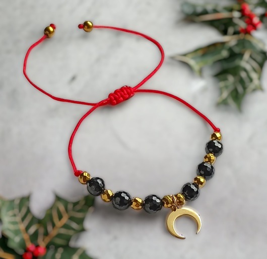 bransoletki z kamieni naturalnych OCHRONNA bransoletka - czarny turmalin