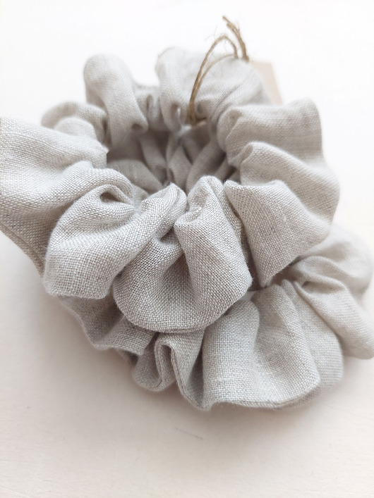 gumki do włosów 100% len, 2 gumki do włosów