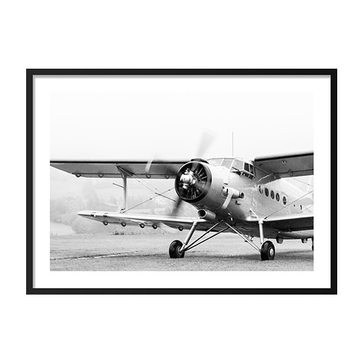 Retro Airplane Start No.2, Poster mermer