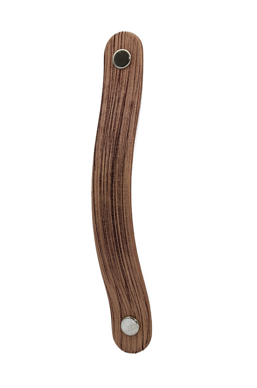 gałki do mebli Skórzany uchwyt meblowy COLORISO MAHOGANY WOOD