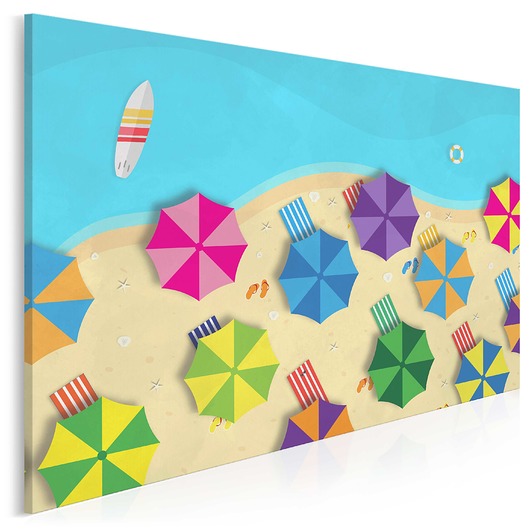 94901 Obraz na płótnie WAKACJE PLAŻA 120x80 VAKUdsgn