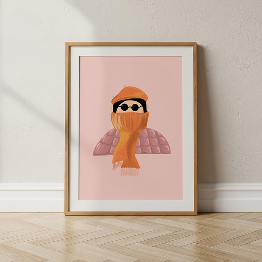 grafiki i ilustracje "Winter Outfit" plakat ilustracyjny