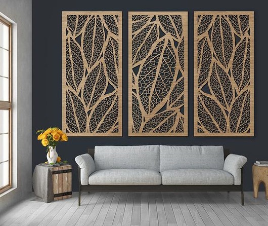 Obraz Drewniany BOTANIKA 90x180 cm Missing Decor