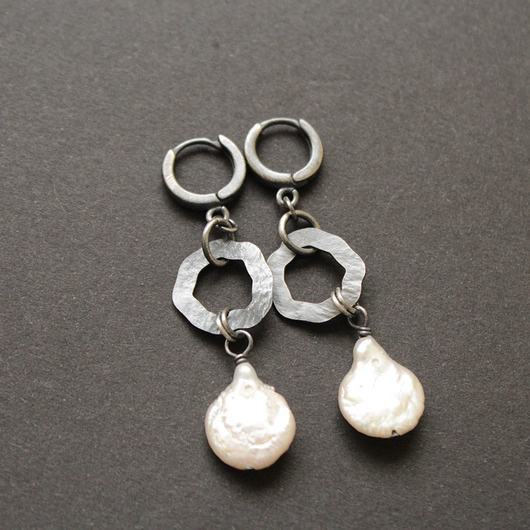 kolczyki z kamieniami Kolczyki perły